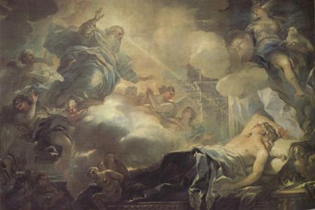 Luca  Giordano The Dream of Solomon (nn03) oil painting image